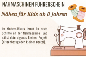 Mehr über den Artikel erfahren 🪡Neues Angebot: Nähmaschinenführerschein für Kids🧵