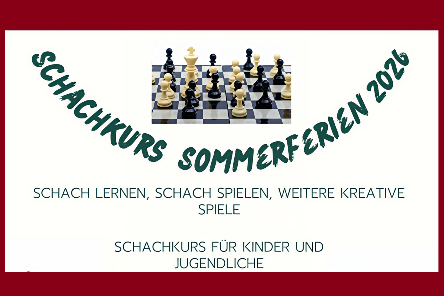 Du betrachtest gerade ♟️Einladung zum Sommer-Schachkurs! 🫅